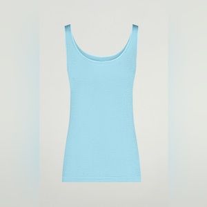 Wolford Light Blue Jamaika Tank Top Size Small - New With Tags